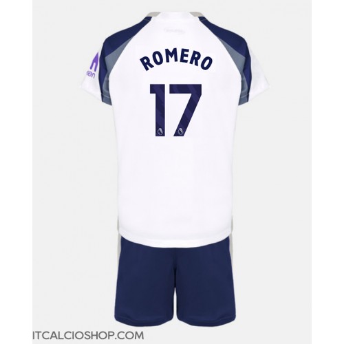 Tottenham Hotspur Cristian Romero #17 Prima Maglia Bambino 2025-26 Manica Corta (+ Pantaloni corti)